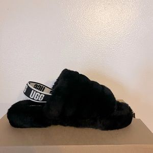 Ugg Fluff Yeah Slide Black